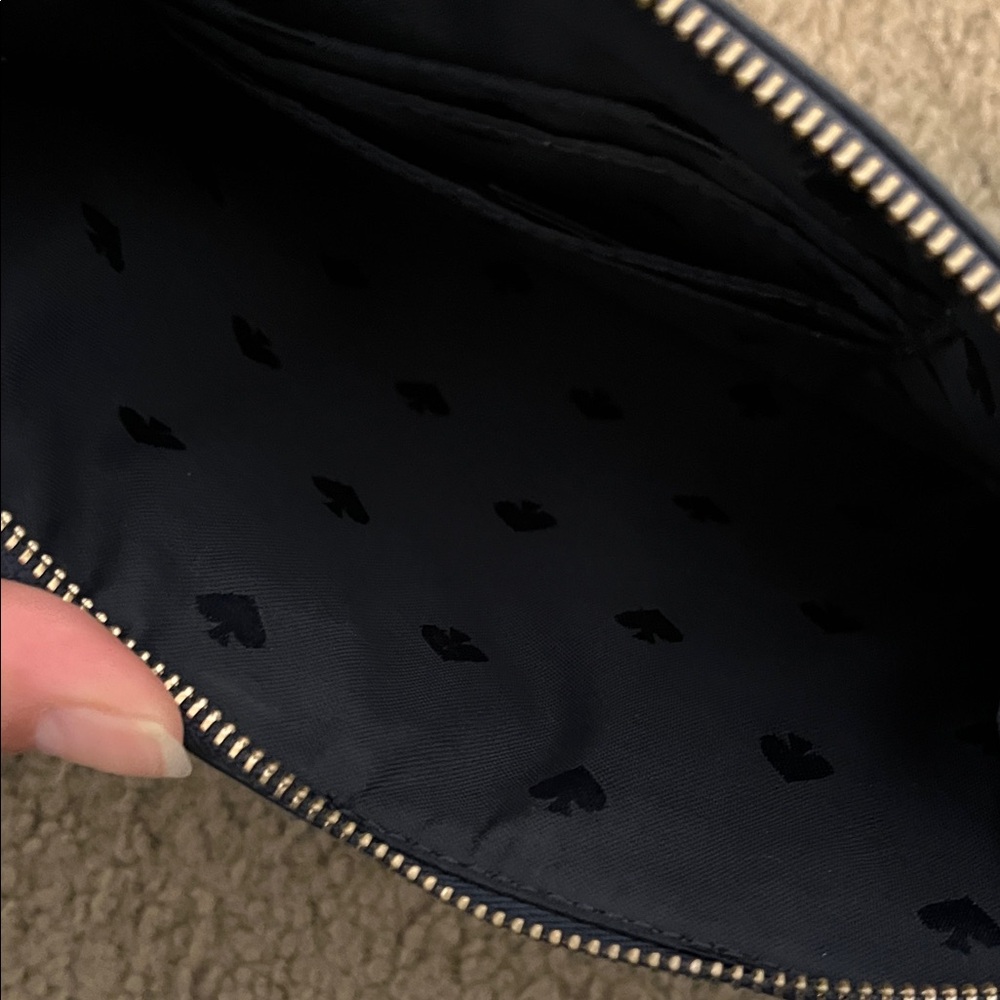 Kate Spade Black and White Polka Dot Wristlet with Green Design - Picture 6 of 6